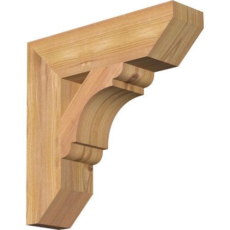 Olympic Slat Smooth Bracket, Western Red Cedar, 3 1/2W X 14D X 14H